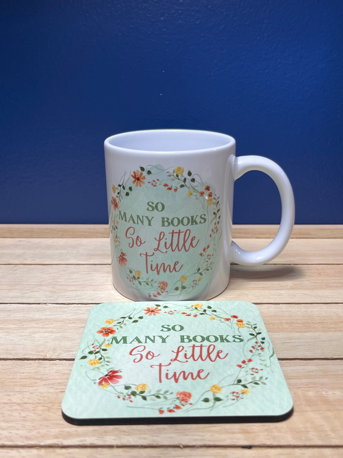 So Many Books Mug and Coaster Set