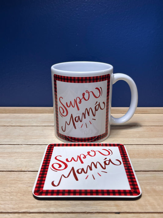 Super Mama Mug and Coaster Set