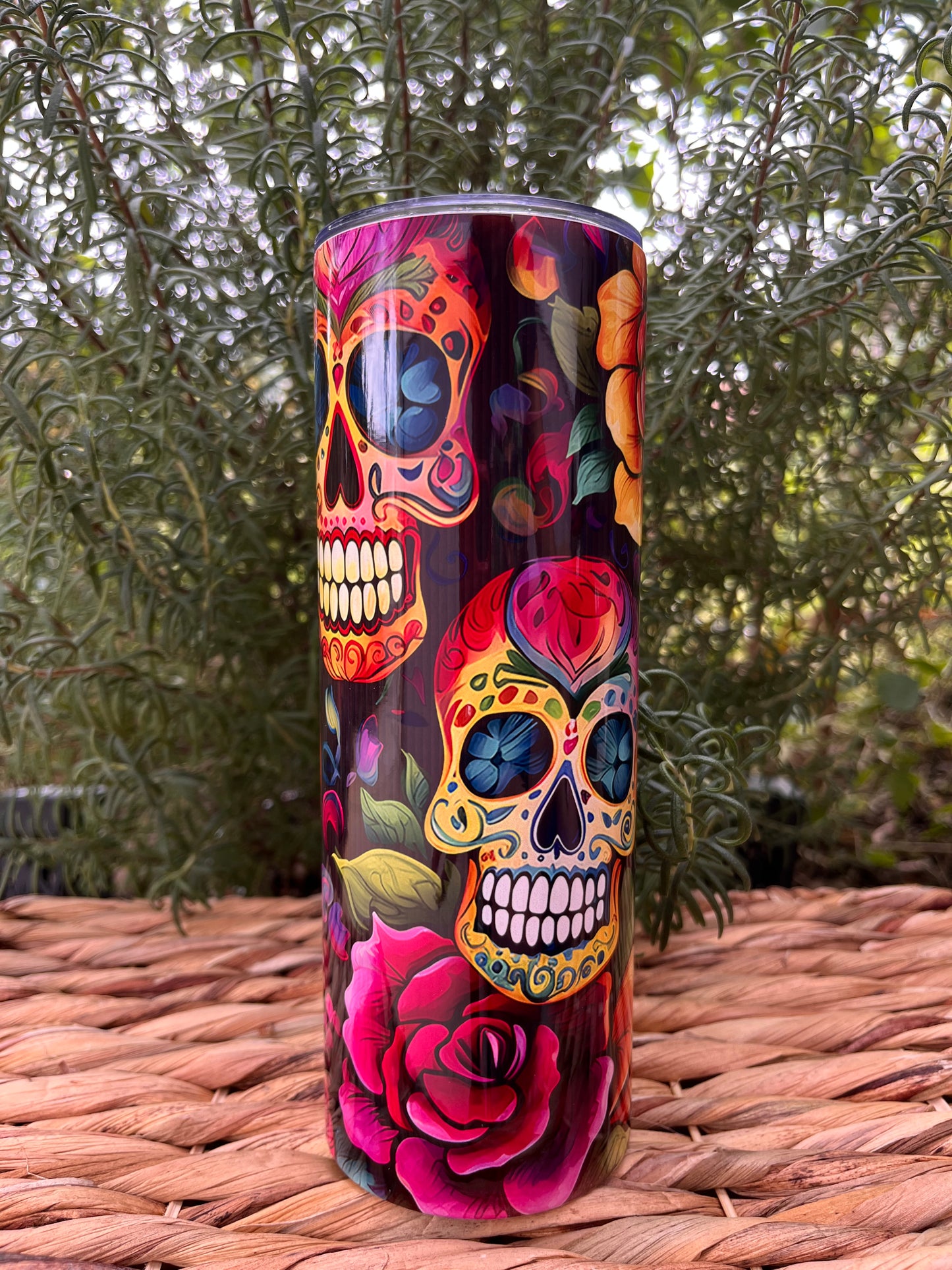 Calaveras con Flores Tumbler