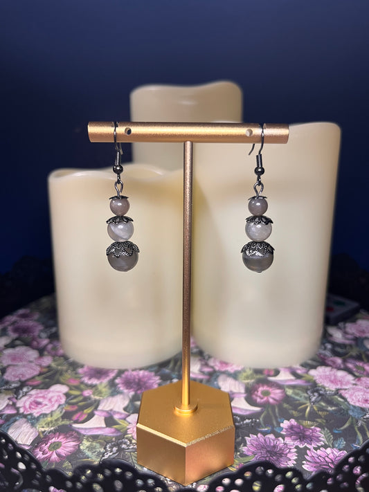 Over the Moonstone earrings