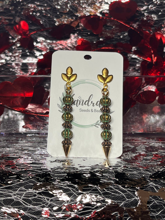 Golden arrow earrings